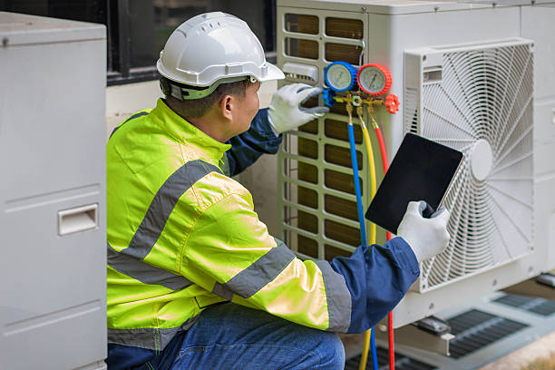 Professional Hvac technician working in Pioneer, OH